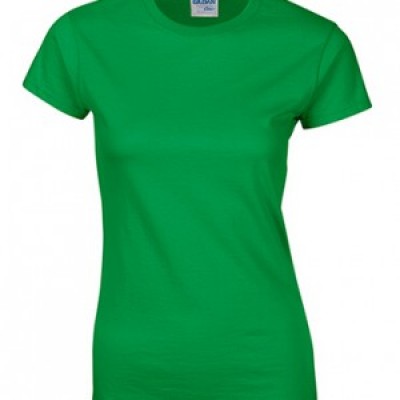 SKT037 green 167 short sleeved women' s round neck collar t-shirt 76000L quick personal printed words letters pattern women' s tee breathable tshirts supplier price front view